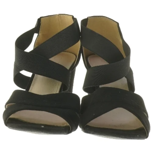 Sorte højhælede sandaler fra B&CO (str. 38 )