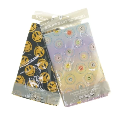 Strækbart bogbind A4 med smiley-motiv fra Conzept (str. A4 cm)