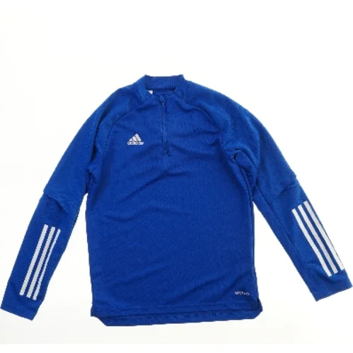 Langærmet sportstrøje med lynlås fra Adidas (str. 152)