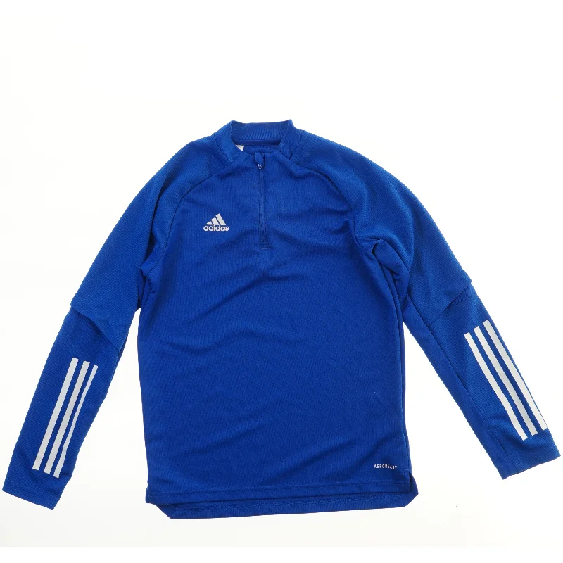 Langærmet sportstrøje med lynlås fra Adidas (str. 152)