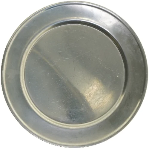 Rund metalbakke/stålfad (str. Ø 37,5 cm)