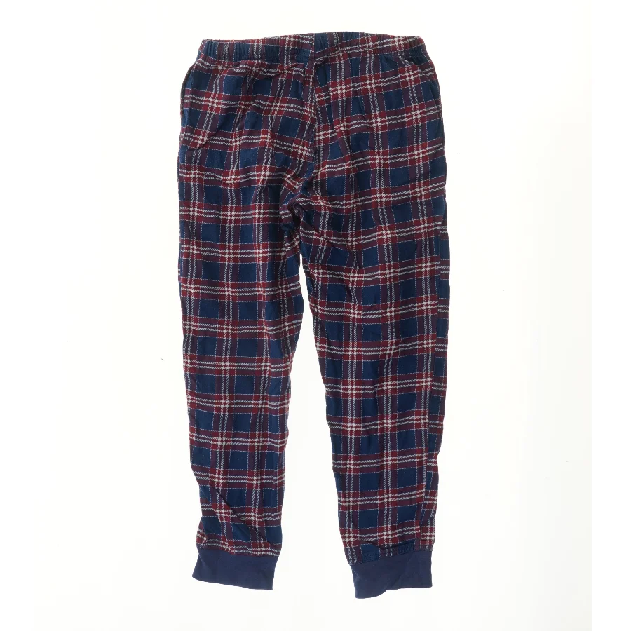 Pyjamasbukser i ternet mønster (str.  talje 35 cm, længde 85 cm)