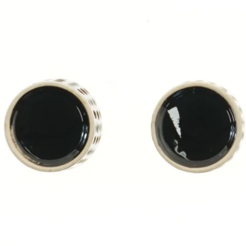 Sort fyrfadsstage sæt (str. Ø 7 cm)