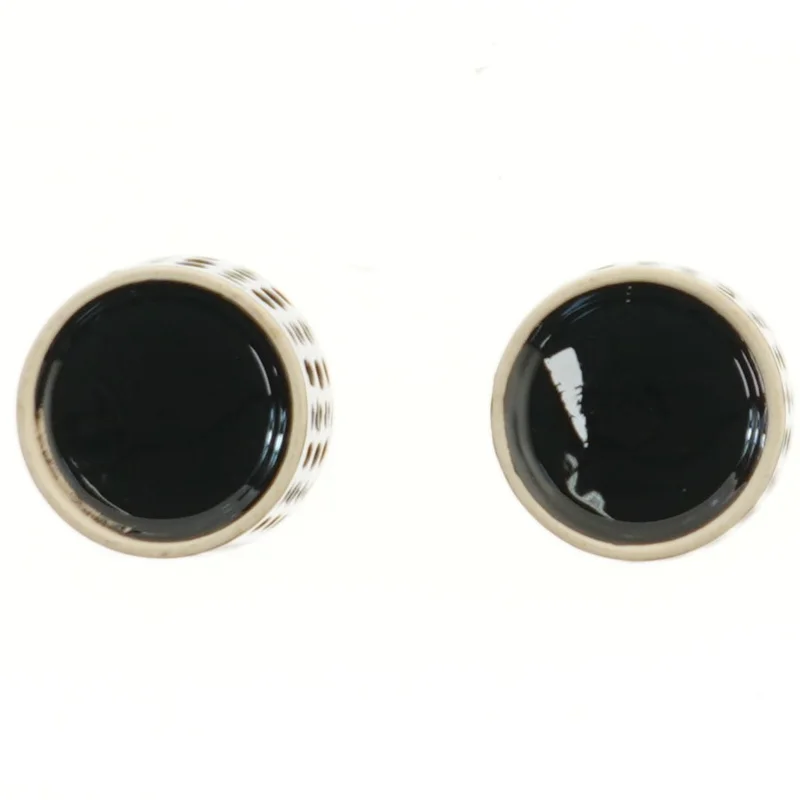 Sort fyrfadsstage sæt (str. Ø 7 cm)