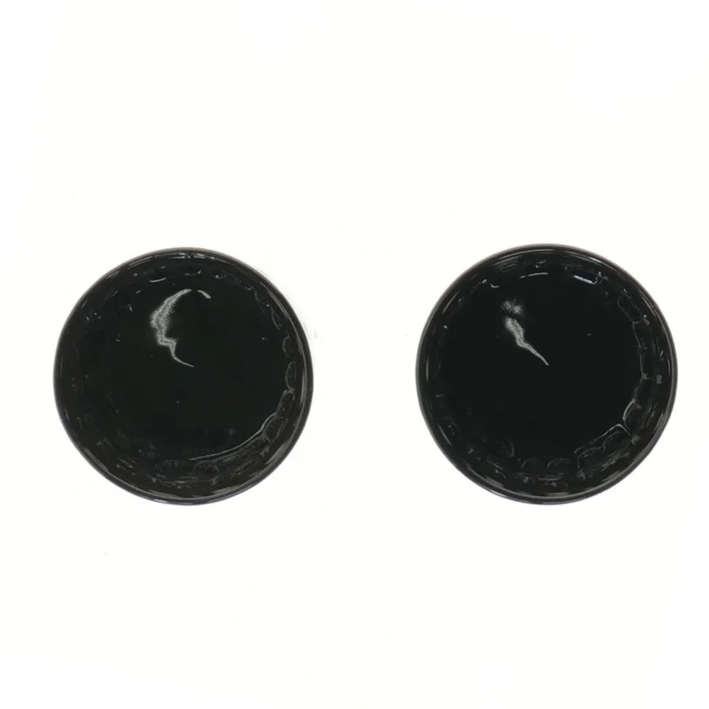 Sort fyrfadsstage sæt (str. Ø 7 cm)