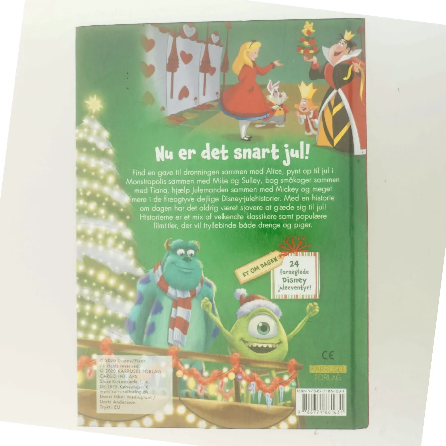 Disney Julekalenderbog - Disney Julekalenderbog med 24 forseglede Disney juleeventyr (Bog)
