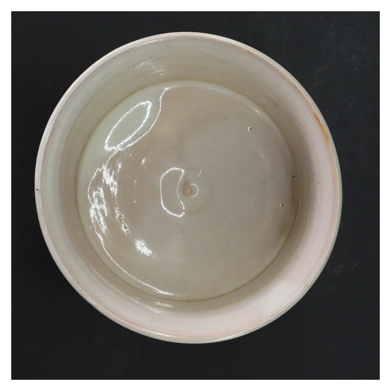 Dekorativ urtepotte med blomsterdesign (str. Ø 13 cm længde 11 cm)