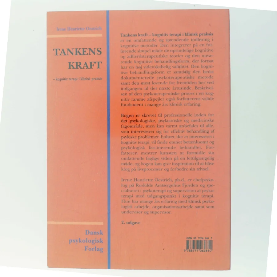 Tankens kraft : kognitiv terapi i klinisk praksis af Irene Henriette Oestrich (Bog)