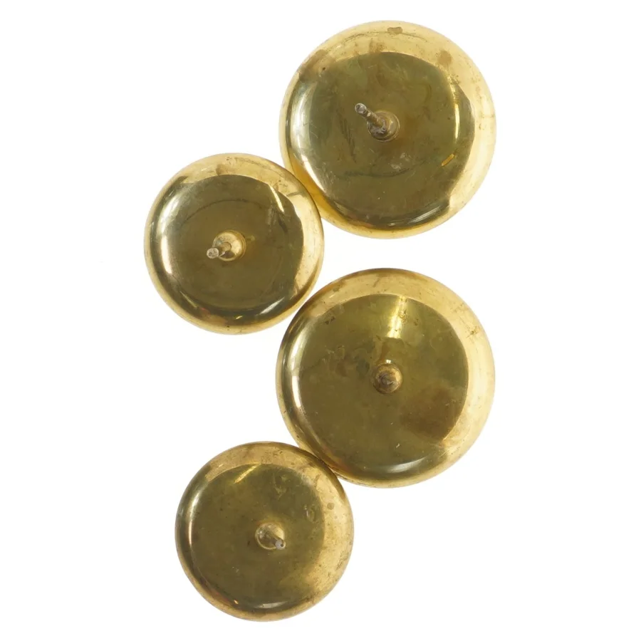 Messing spyd til lys  (str. 9x8 og 7,5x8 cm)