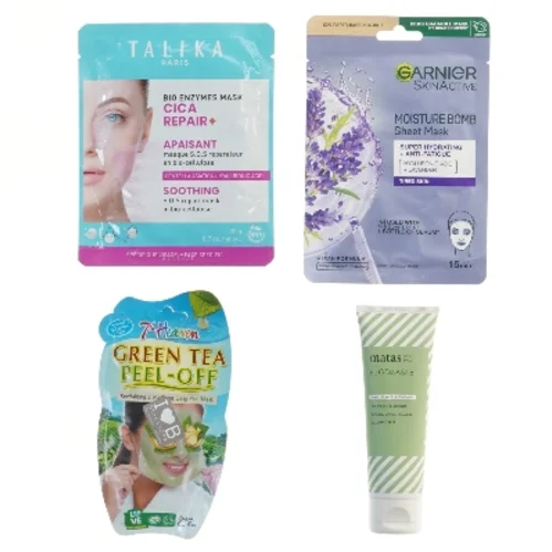 Ansigtsmasker sæt (str. 4 stk 15 cm)