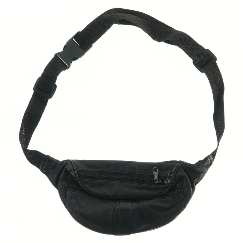 Sort bæltetaske (str. 29x14,5 cm)