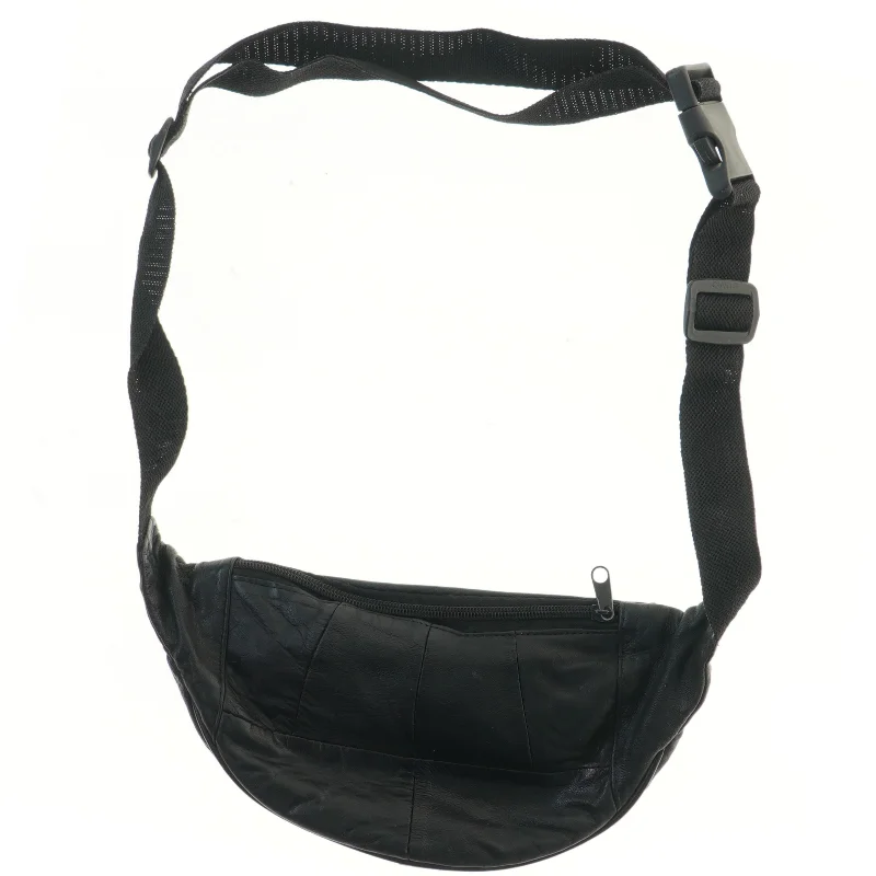 Sort bæltetaske (str. 29x14,5 cm)
