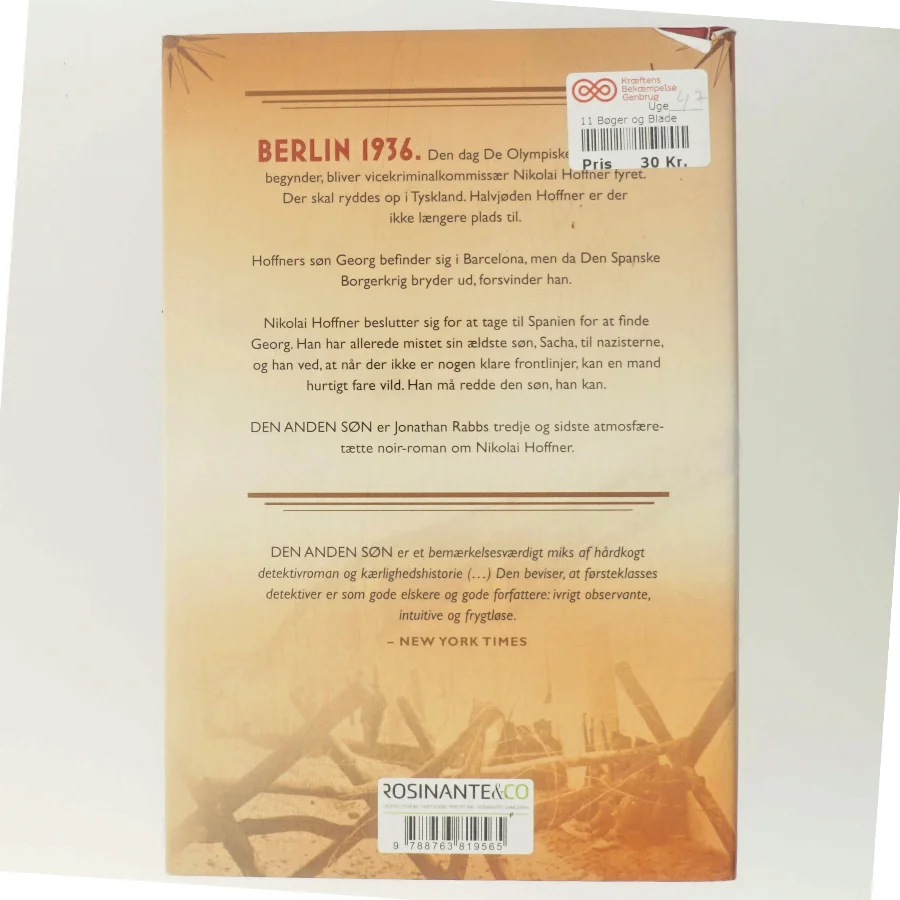 Den anden søn af Jonathan Rabb (Bog)