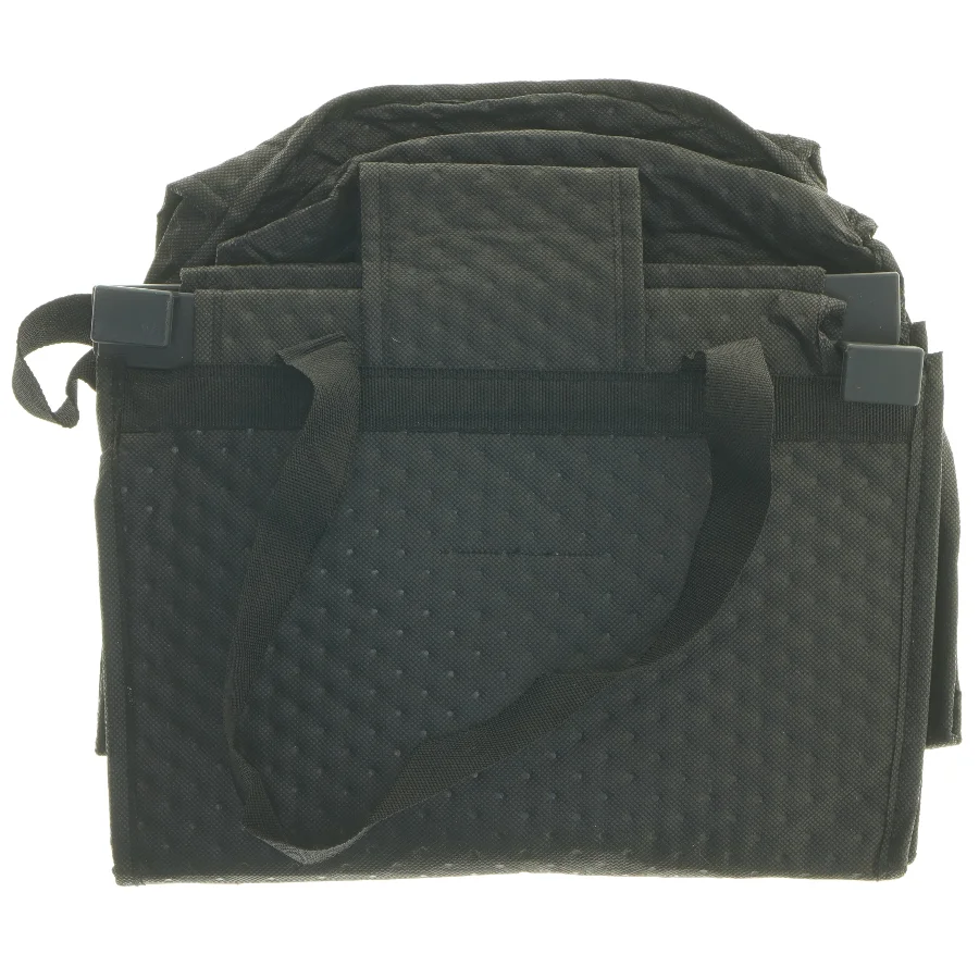 Sort transporttaske med polstrede sider (str. 53x31 cm)