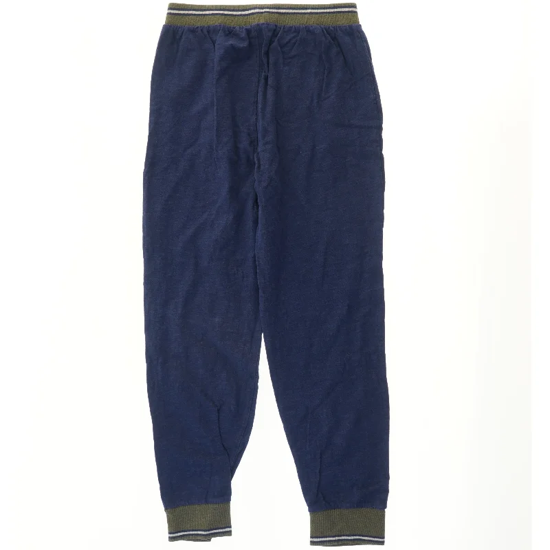 Blå sweatpants med elastisk talje (str.  31x89 cm)