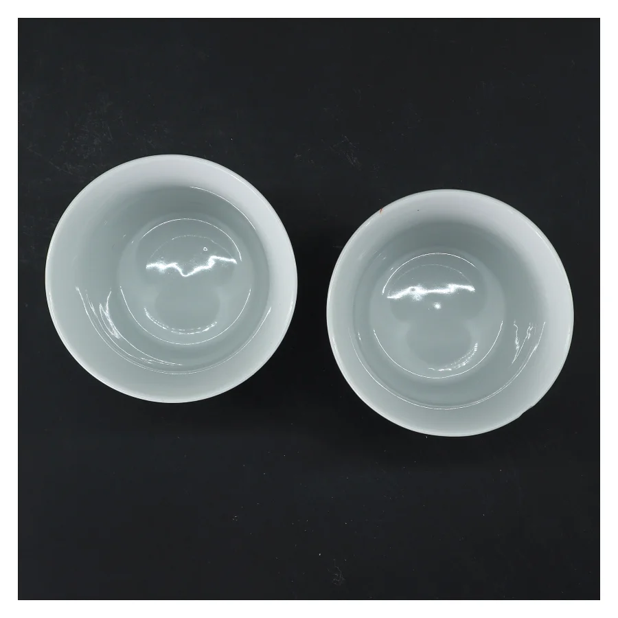 Porcelænskrus sæt fra Falby (str. 2 stk Ø 9 cm længde 10 cm)