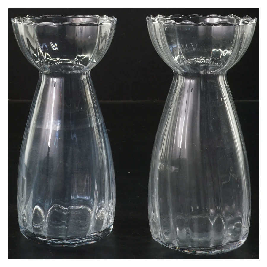 2 flotte hyacinterglas  (str. 2 stk Ø 8 cm længde 16 cm)