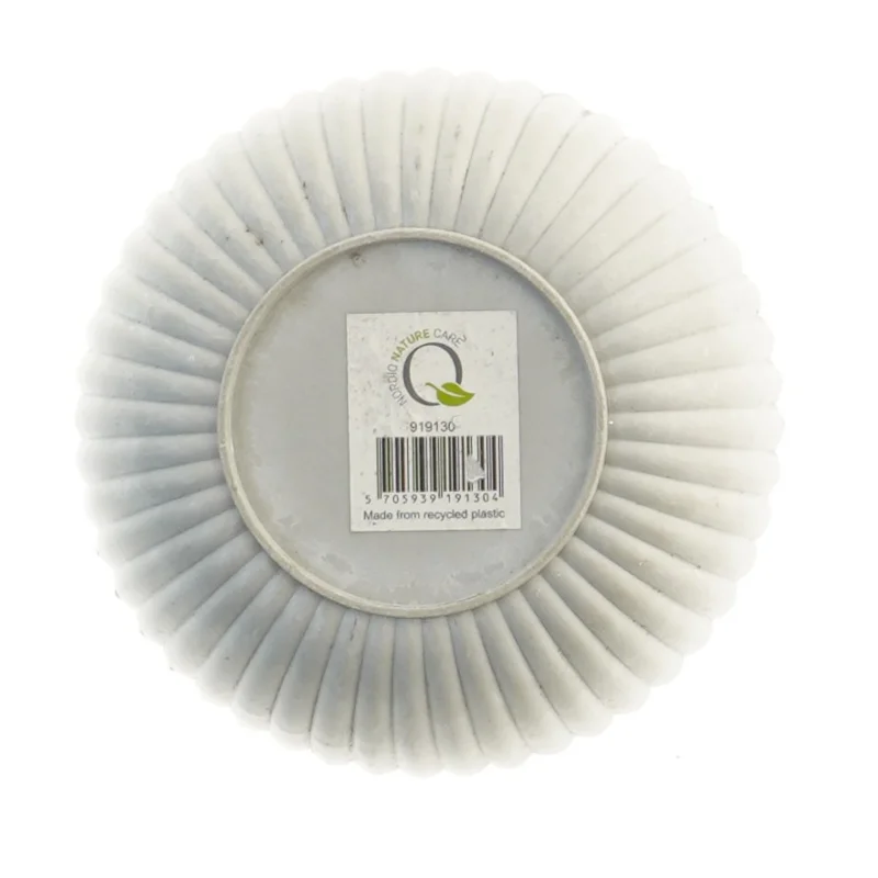 Rillet skål af genbrugsmateriale (str. Ø 15 cm)