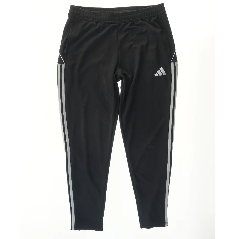 Sort træningsbukser med striber fra Adidas (str. L)