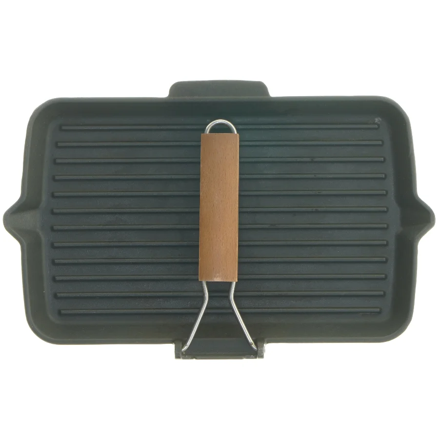 Fontignac grillpande med træhåndtag fra Fontignac (str. 38x24 cm)