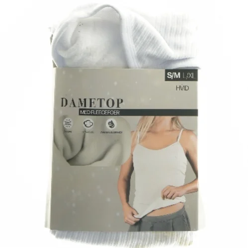 Hvid dametop med fleece fra Coop (str. s/m, cm)