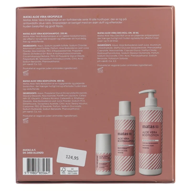 Matas kropspleje sæt fra Matas (str. 22x23 cm)