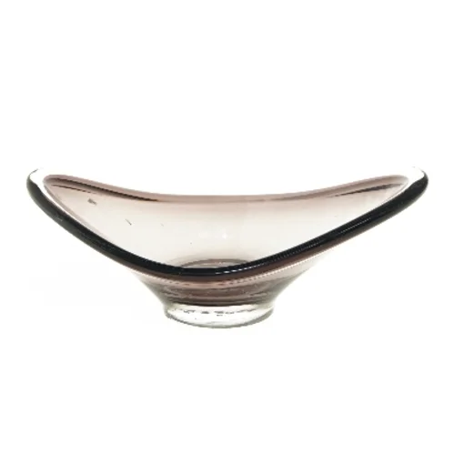 Smuk Holmegaard Glasskål (str. 28,5x16 cm)