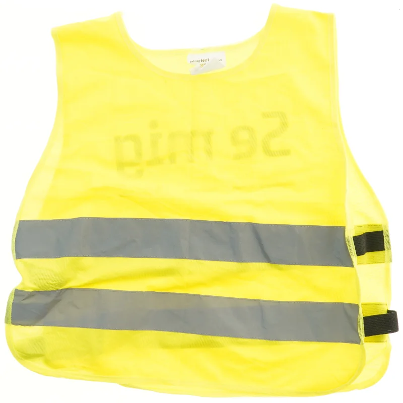 Refleksvest med tekst fra Marketteam (str. XS)