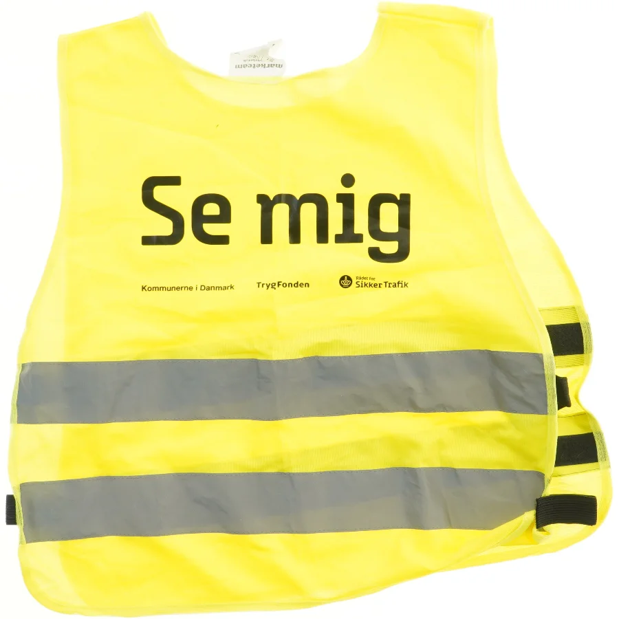 Refleksvest med tekst fra Marketteam (str. XS)