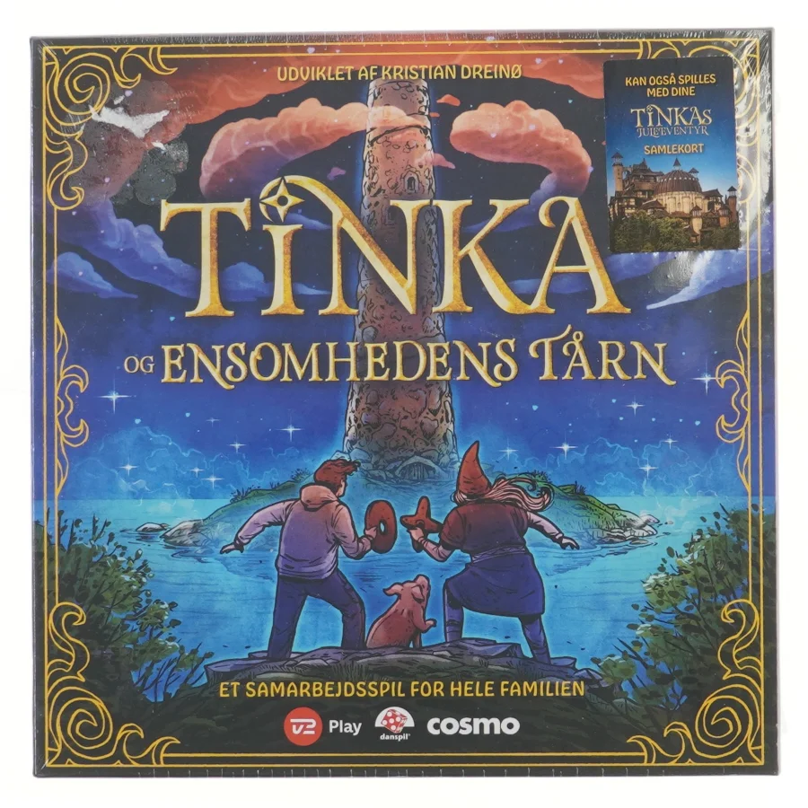 Tinka og Ensomhedens Tårn brætspil fra Cosmo (str. 27x27 cm)