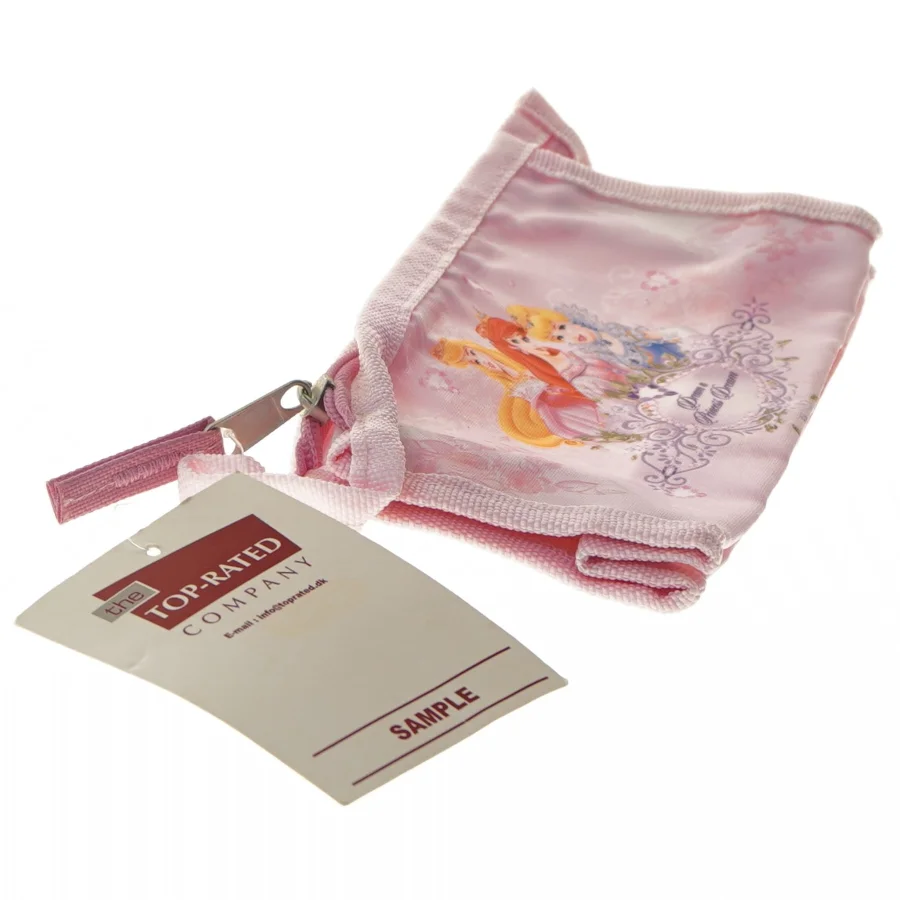 Lyserød penalhus med prinsessemotiv fra Disney (str. 20x10 cm)