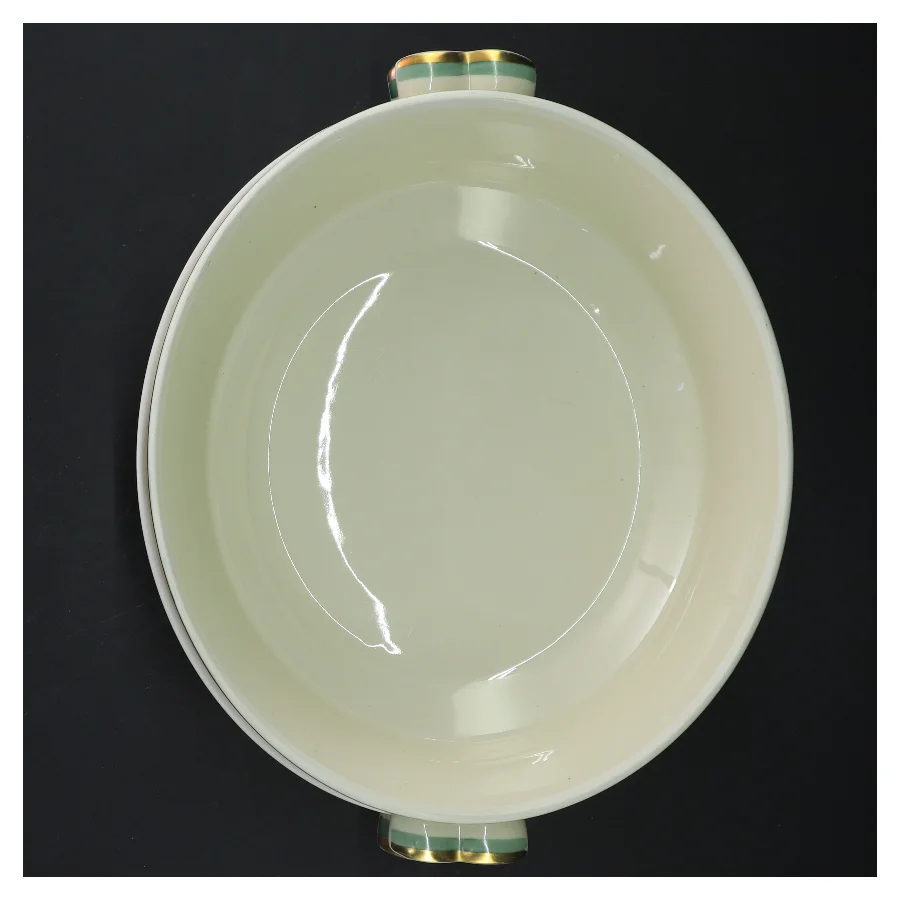 Hjertegræs stel. Royal Copenhagen ovale fade fra Royal Copenhagen (str. 2 styk, 21x7 cm)