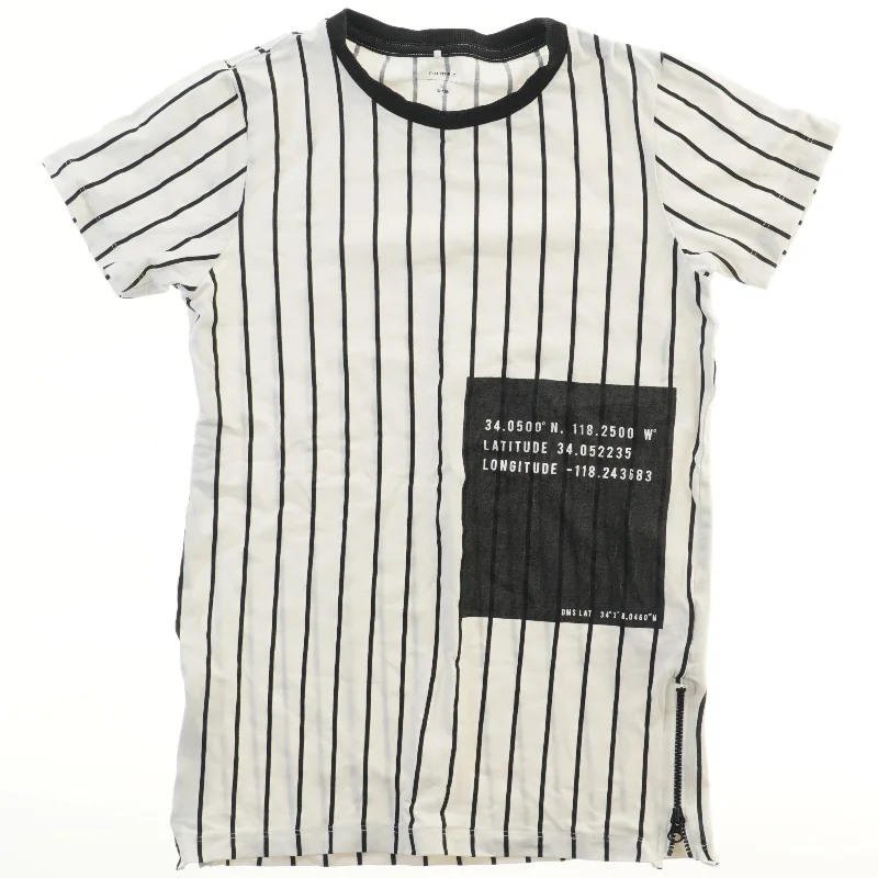 Stribet T-Shirt med tryk fra Name It (str. 128)