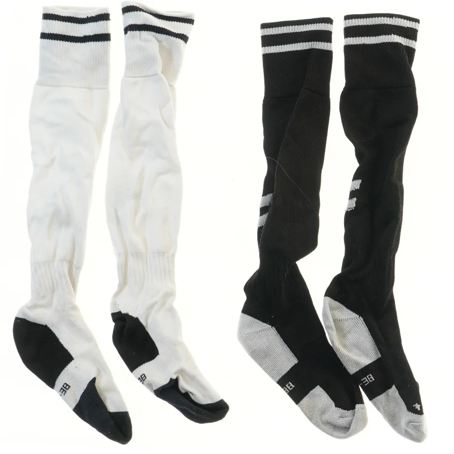Fodboldstrømper, sort og hvid fra Nike (str. 35-38 cm)