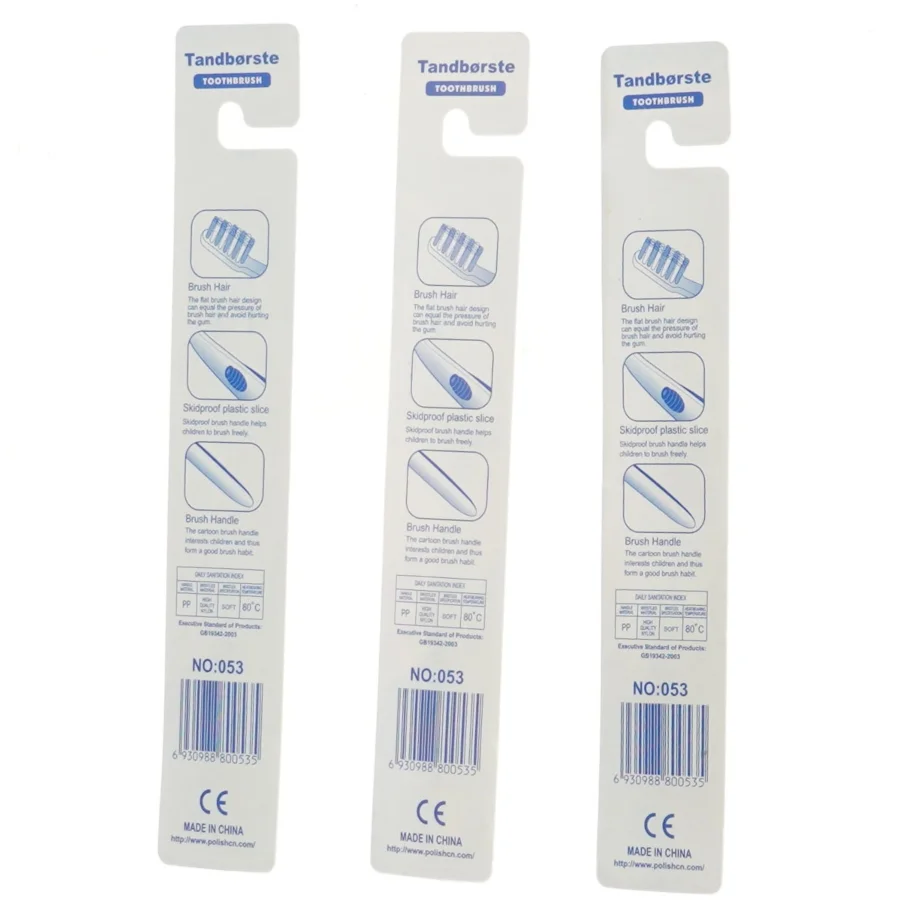 Tandbørster 3 stk fra FCB (str. 3 stk 15 cm)