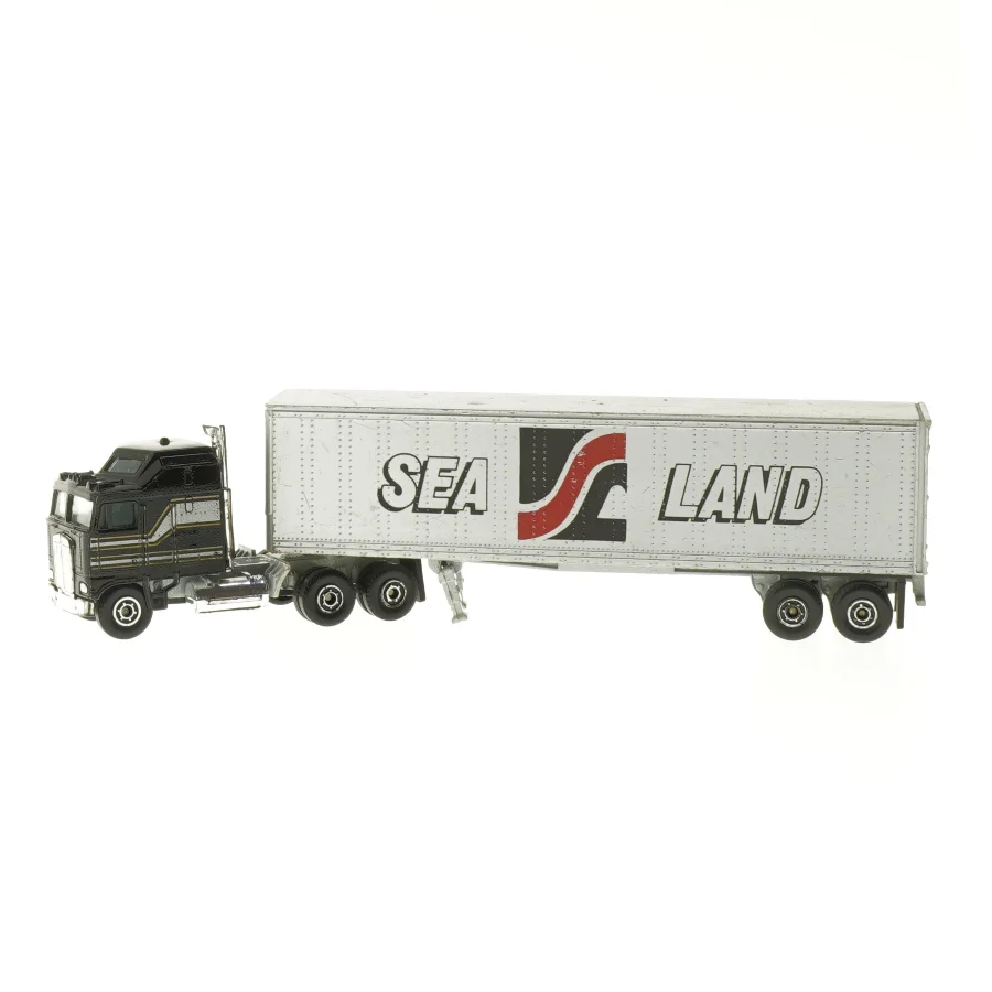 Model lastebil med Sea Land trailer (str. 27x4 cm)
