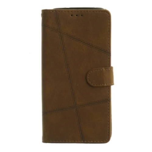 Brun mobilpung til smartphone (str. 16 x 8,5 cm)