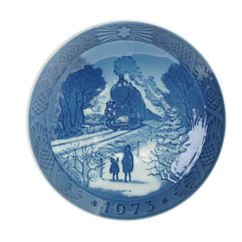 Platte 1973 hjem til jul fra Royal Copenhagen (str. 18 x 18 cm)