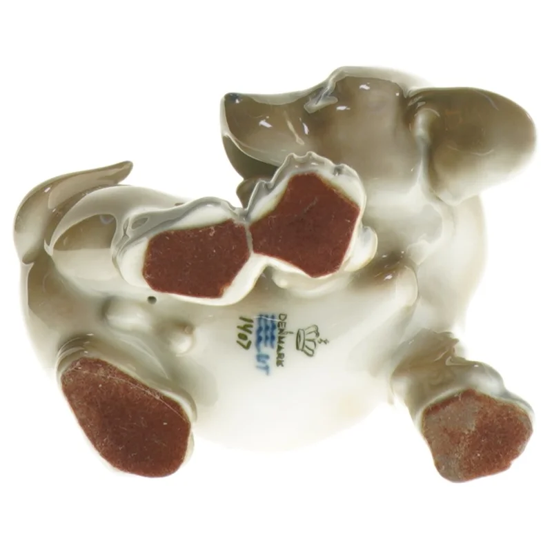 Gravhund, Royal Copenhagen. RC 1407, (str. 10 x 8 cm)