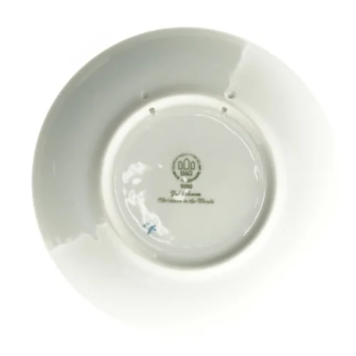 Platte 1980 juleaften fra Bing Og Grøndahl (str. 18 x 18 cm)