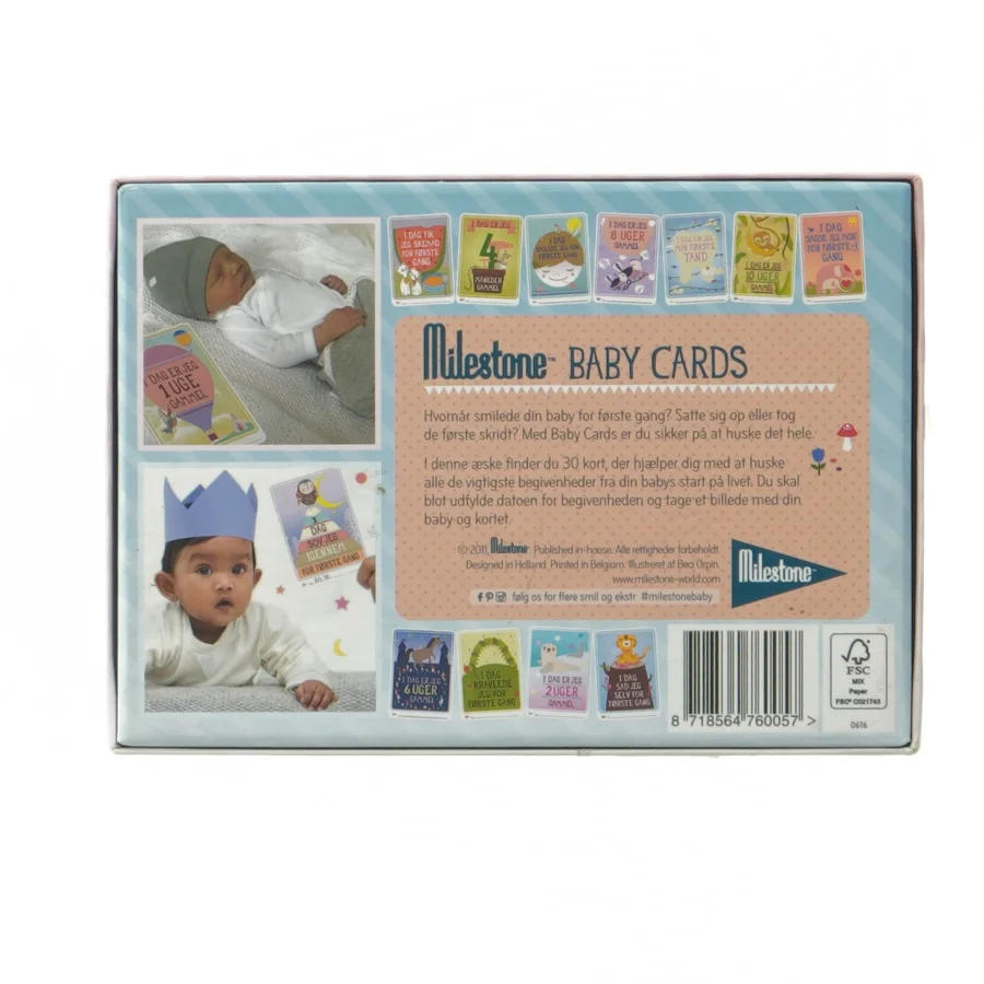 Milestone Baby Cards fra Milstone (str. 30 kort)