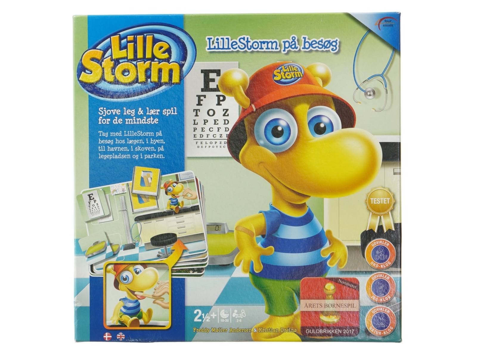 Lille Storm på besøg brætspil