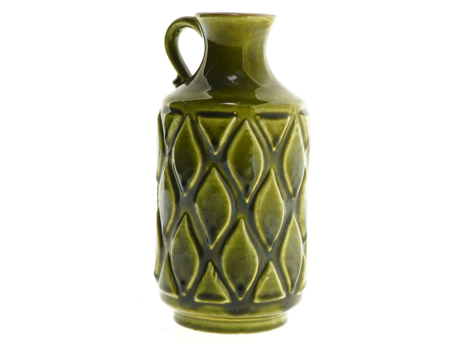 Grøn keramik vase, 1541/18 (str. 18 cm)