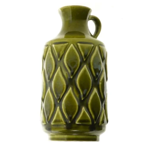 Grøn keramik vase, 1541/18 (str. 18 cm)