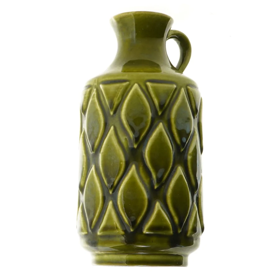 Grøn keramik vase, 1541/18 (str. 18 cm)