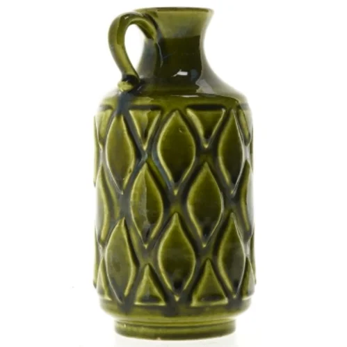 Grøn keramik vase, 1541/18 (str. 18 cm)