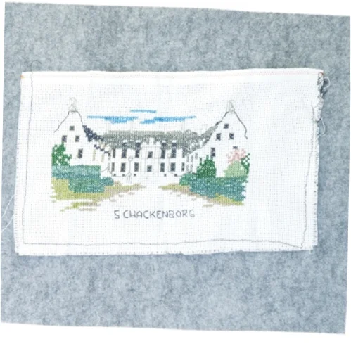 Broderet dækkeserviet (str. 39 x 24 cm)