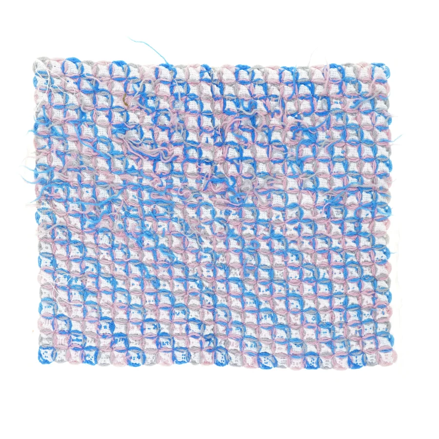 broderet stofstykke (str. 47 x 39 cm)