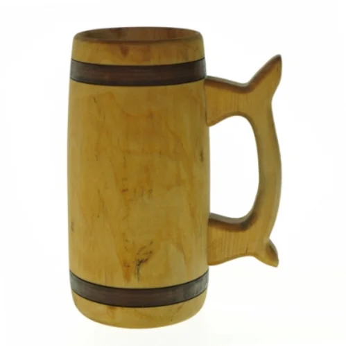 Træølkrus (str. H. 19,5 cm. ø. 9 cm)