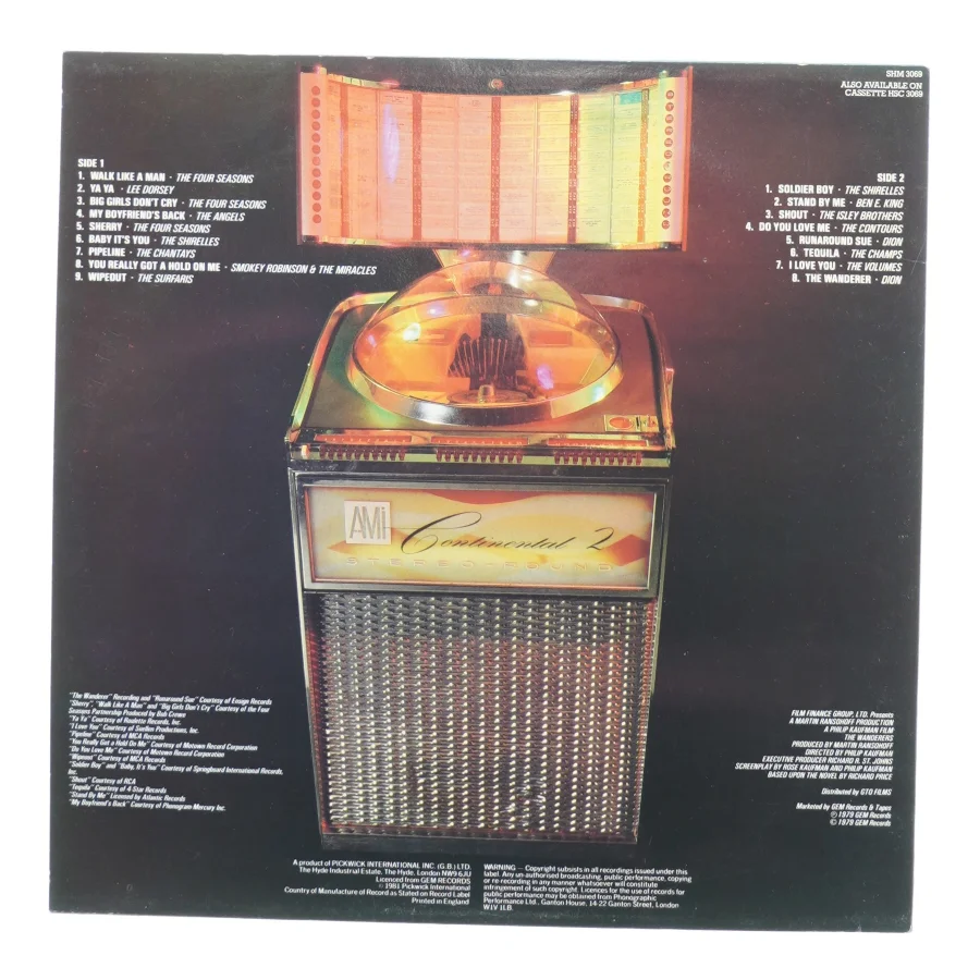 Juke box classics: the wanderers fra Hallmark (str. 30 cm)